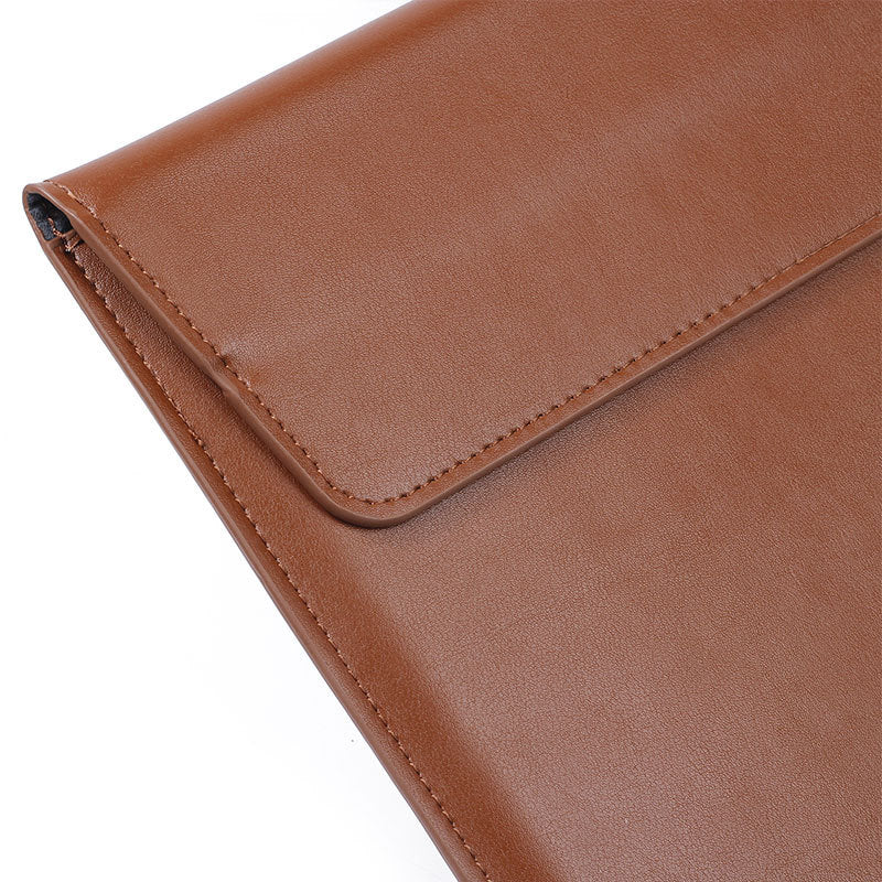 PU Leather Envelope Laptop Bag for Work and School