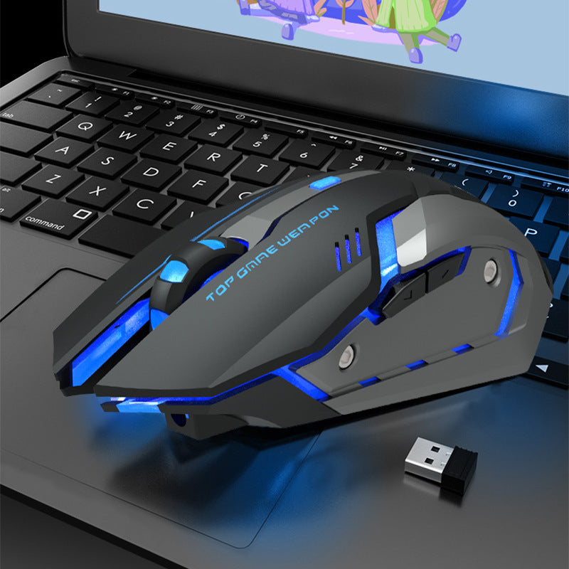 Cute Luminous Pink Wireless Mouse – Silent & Rechargeable
