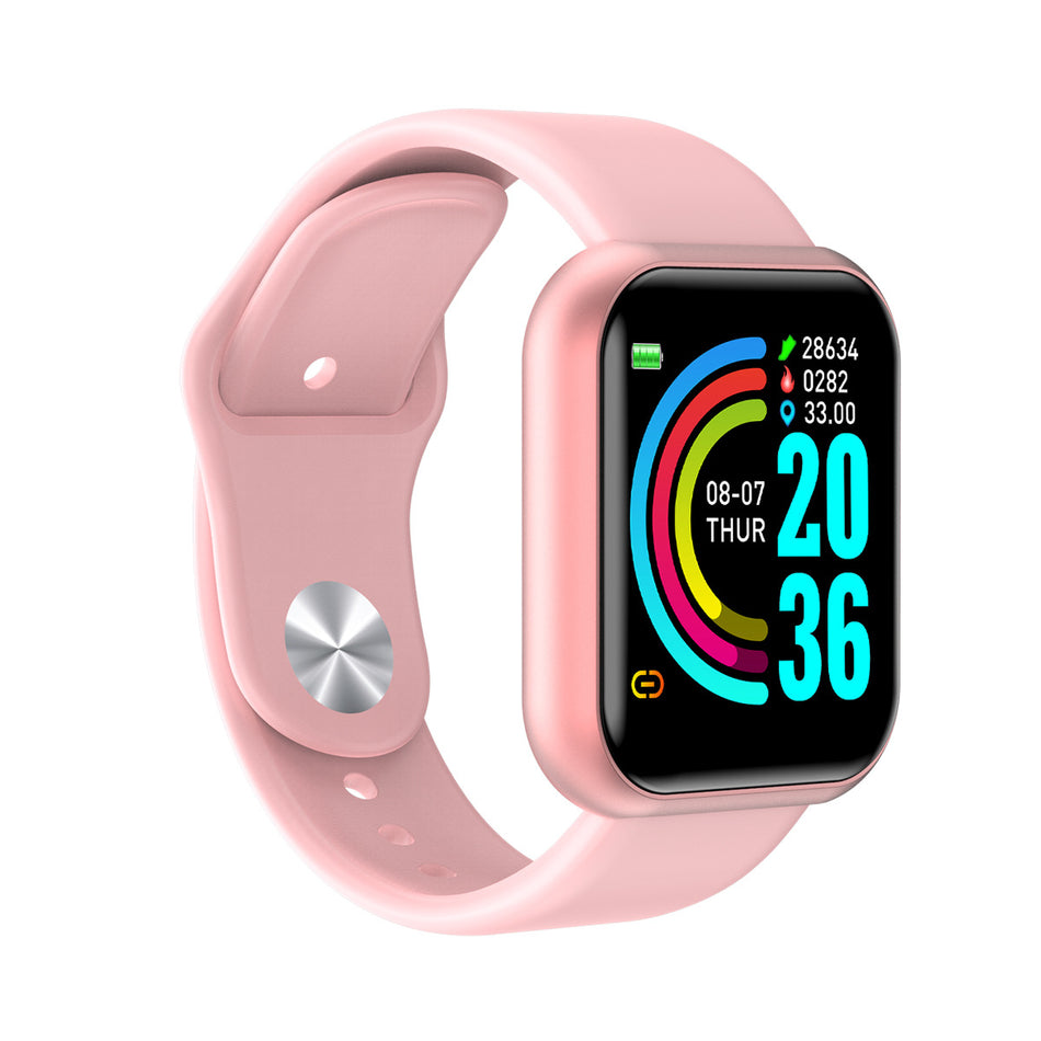 D20/Y68 Smart Bracelet – Heart Rate, BP, Fitness Tracker