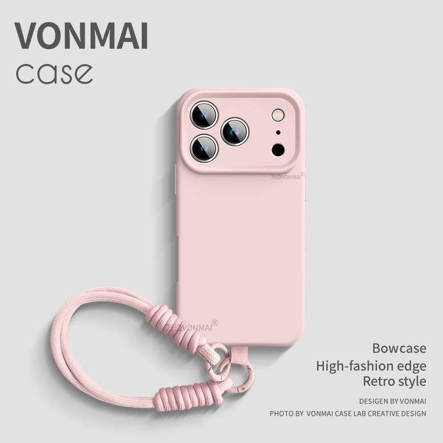 iPhone 17 Silicone Case with Lanyard Anti-Drop