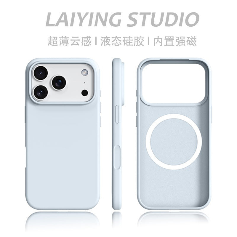 iPhone 17 Pro Max Glacier Blue Silicone Case