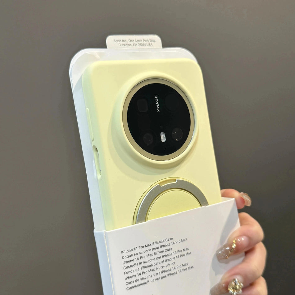 Huawei Mate 80 Magnetic Silicone Case with 360 Stand