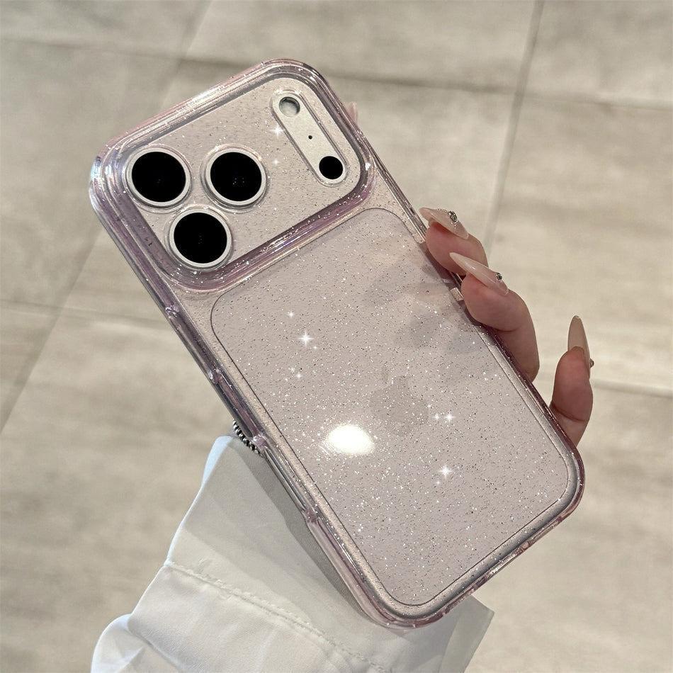 iPhone 17 Pro Max Pink Glitter Soft Silicone Case