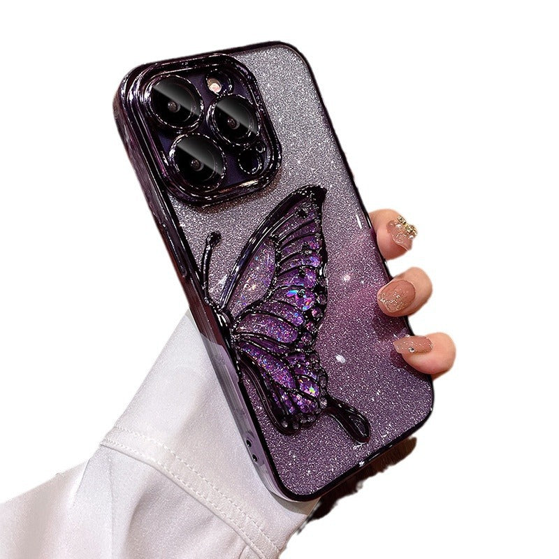 iPhone 17 Pro Max Butterfly Quicksand Case
