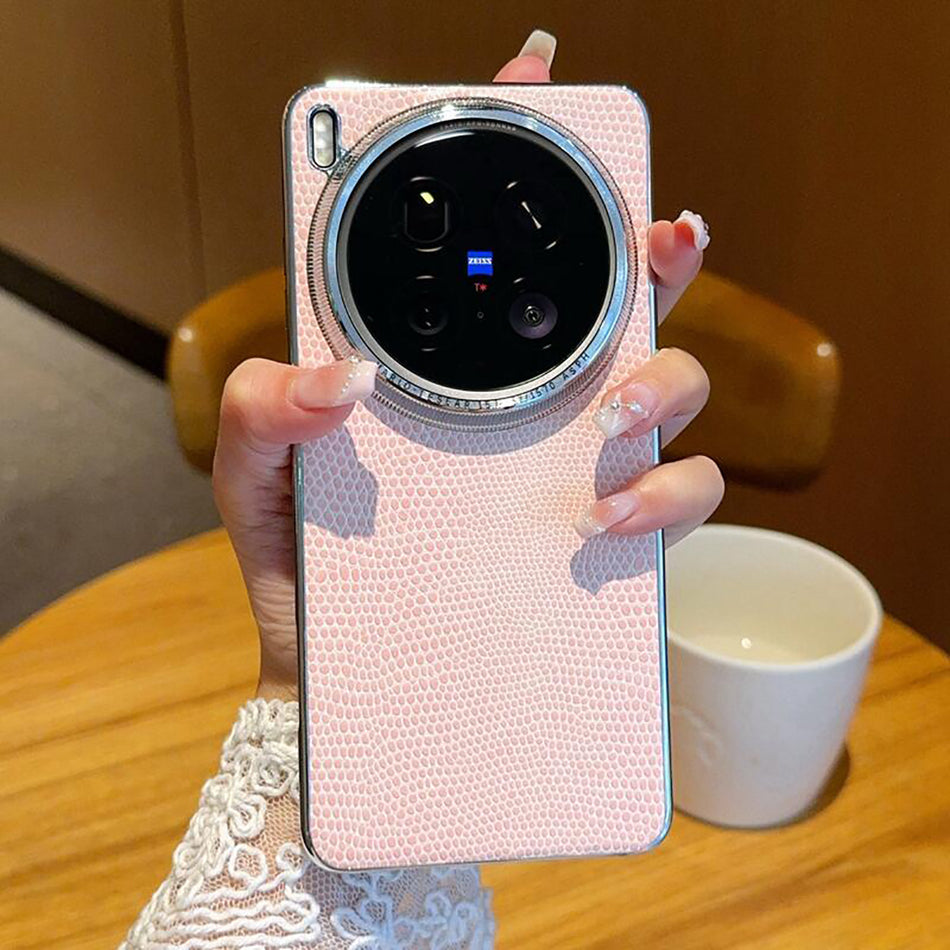 Vivo X300 Pro Snakeskin Leather Anti-Drop Case