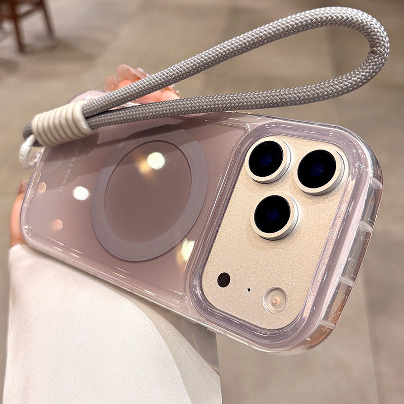 iPhone 17 Pro Max Magnetic Case with Strap & Airbag