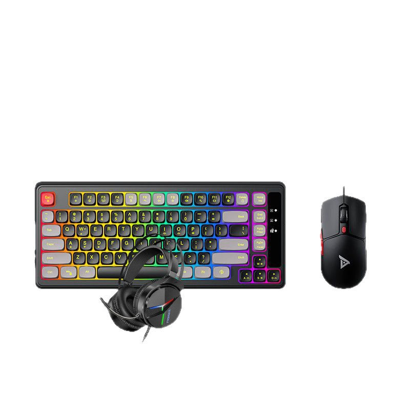 Titanium 82-Key Keyboard Mouse Headset Gaming Set