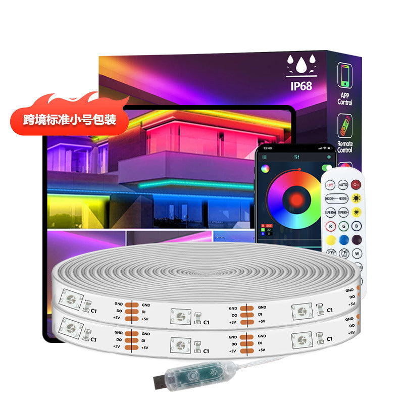 USB RGBIC Bluetooth Outdoor LED Strip Gaming Light