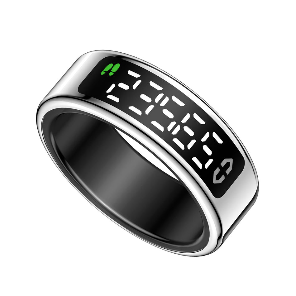 Sy01 Smart Ring with Display Touch Charging Stand Page Turning Photo Heart Rate Blood Oxygen Sleep Smart Ring