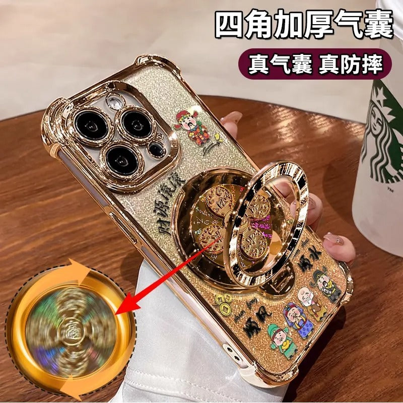 “The Money Is Rolling In” Phone Case with Stand