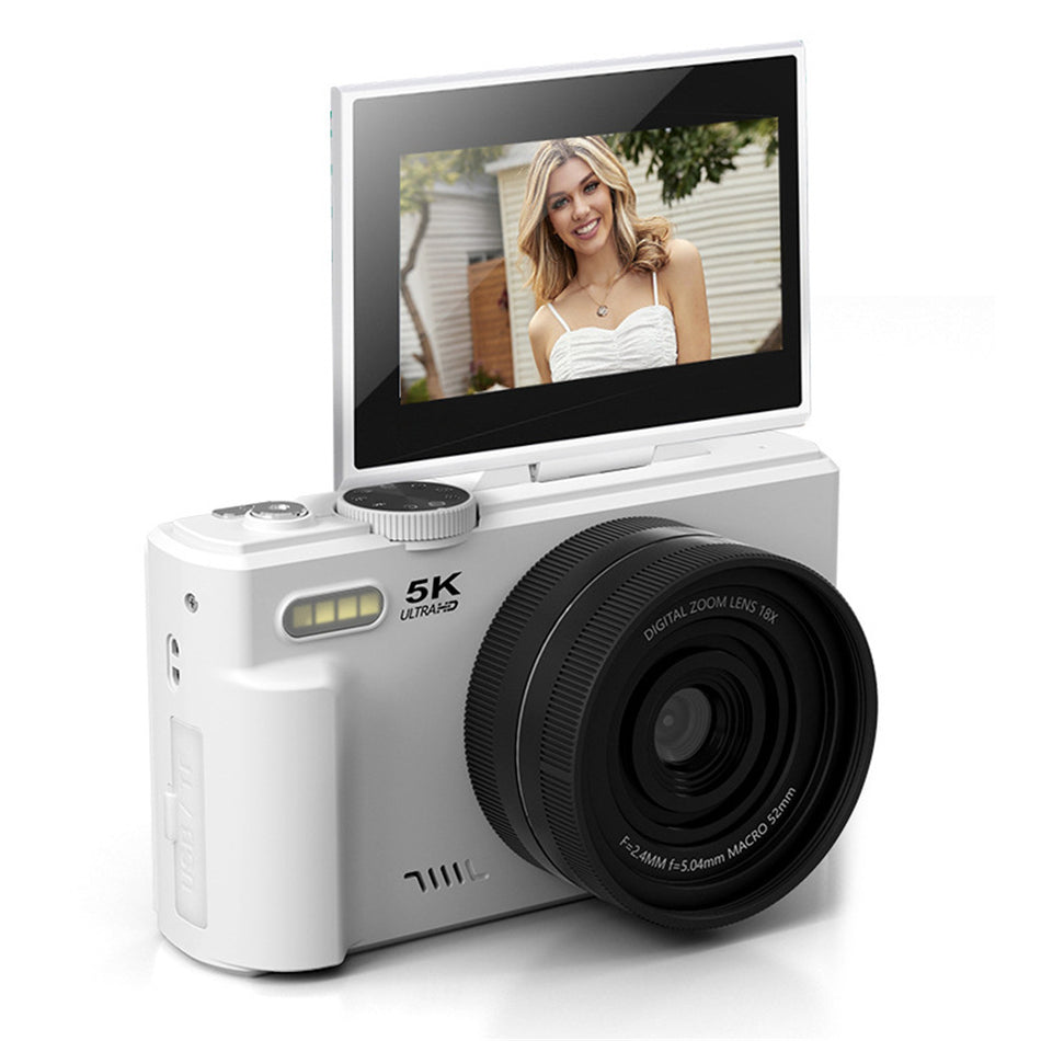 WD08 5K Flip Screen Camera with WiFi & Beauty Filter