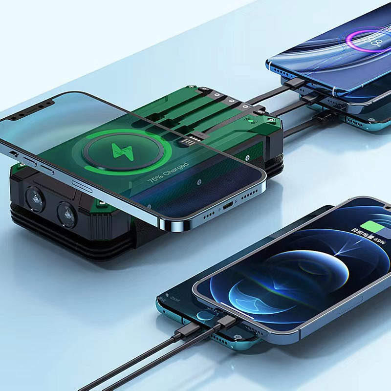 Solar Power Bank 20000mAh Foldable Wireless Charger
