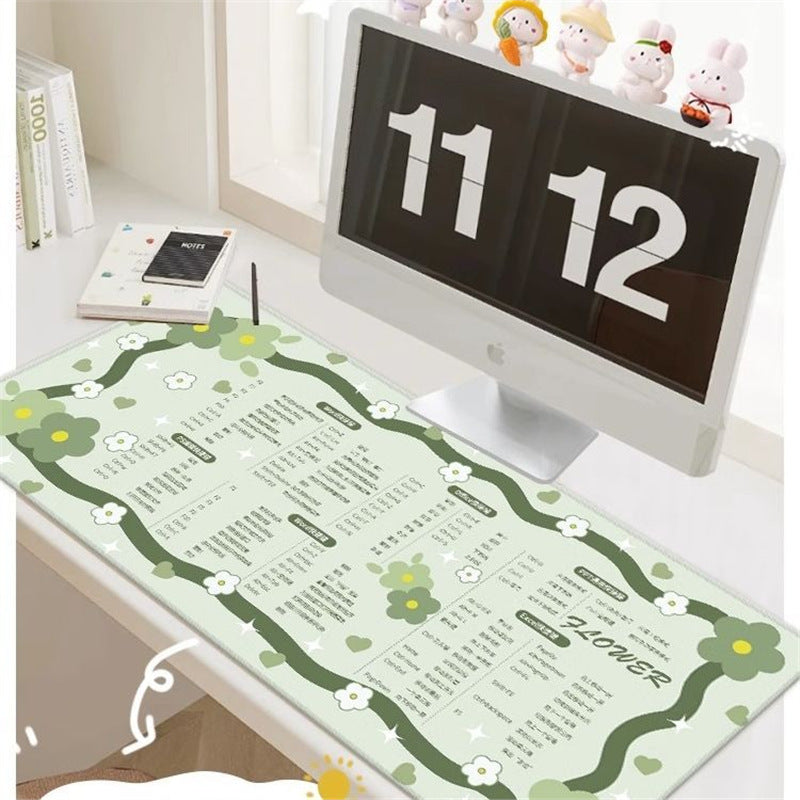 Green Eye Protection Oversized Desk Mouse Pad