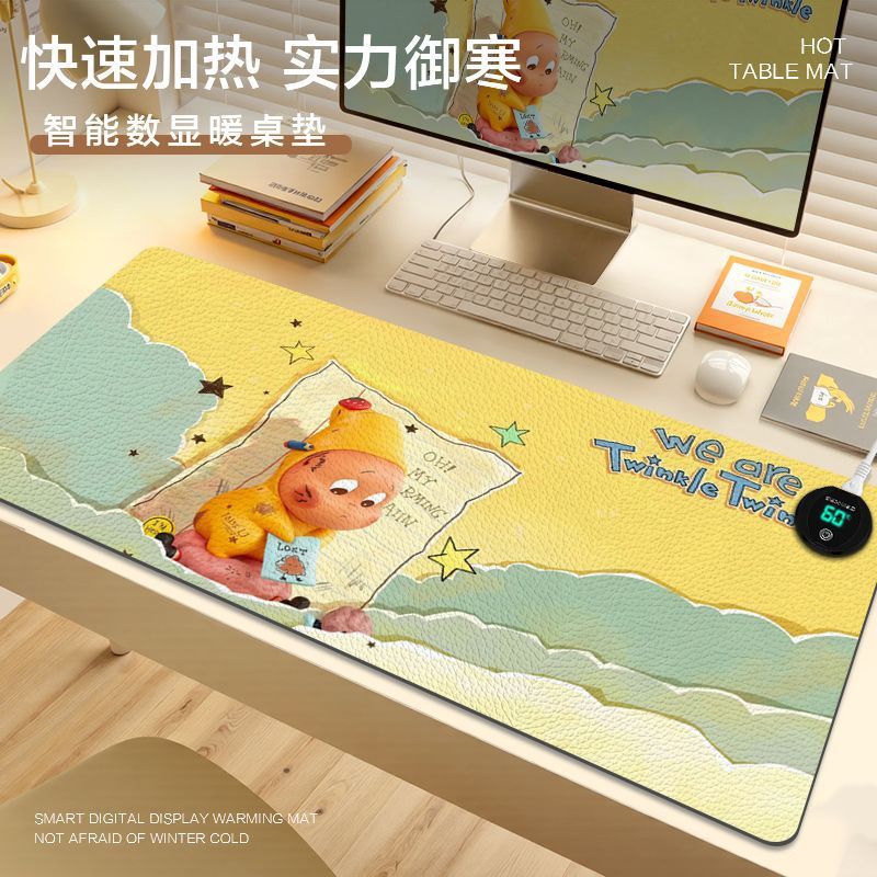 Cute Cartoon Heated Mouse Pad Hand Warmer Desk Mat