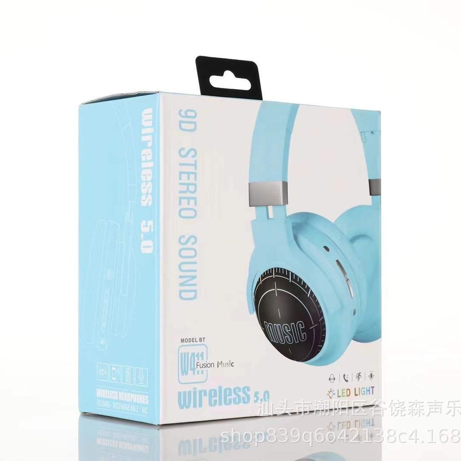 W411 Wireless Bluetooth 5.0 Foldable Stereo Gaming Headset