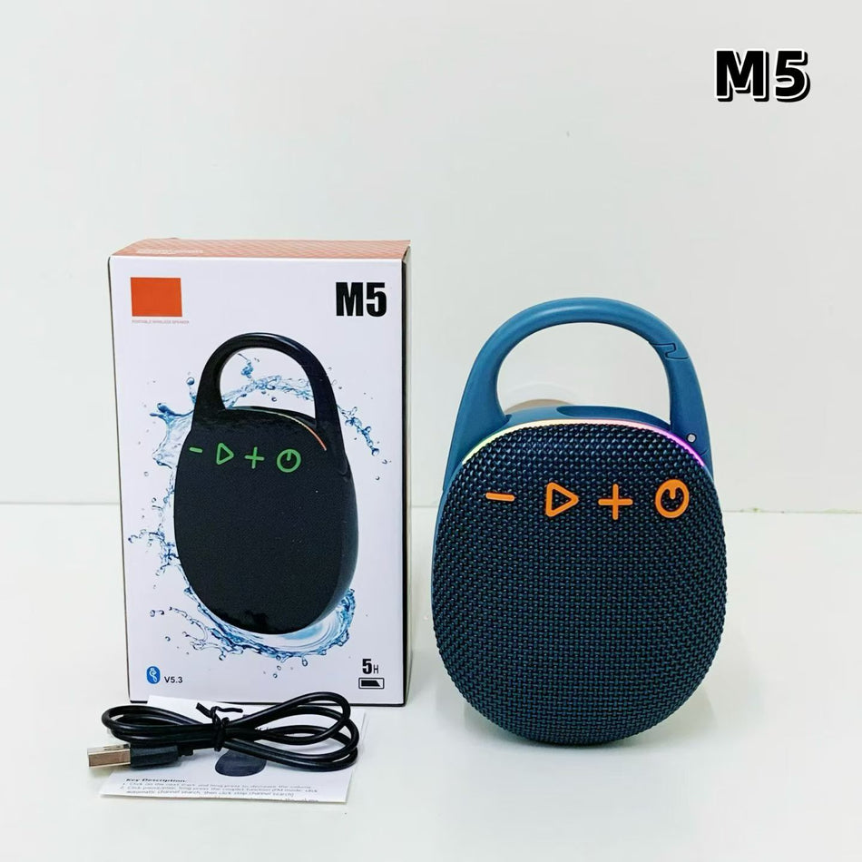 Waterproof Bluetooth Speaker M5 with Carabiner TWS Bass