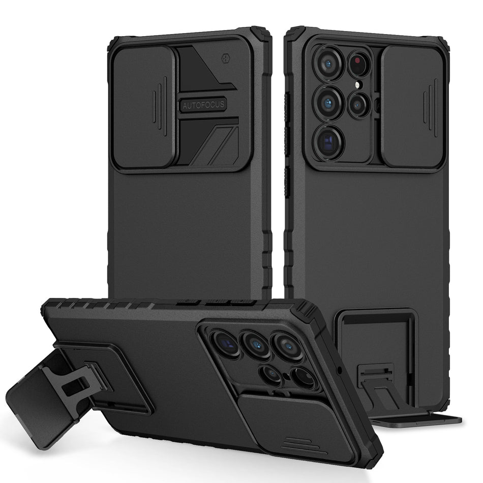 Samsung Galaxy S-Series "Stereo Stand" Sliding Window Case