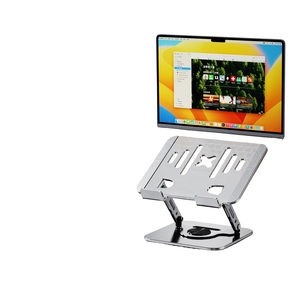 360-Degree Rotating Laptop Stand with Cooling Fan