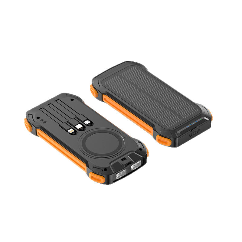 Premium Multi-Wire Solar Wireless Charging Power Bank