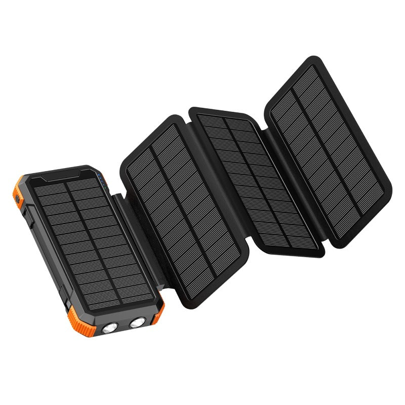 20000mAh Foldable Solar Hand-Crank Wireless Power Bank Outdoor Charger