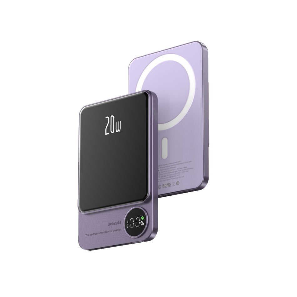 10000mAh MagSafe Magnetic Wireless Power Bank Ultra Slim Fast Charging