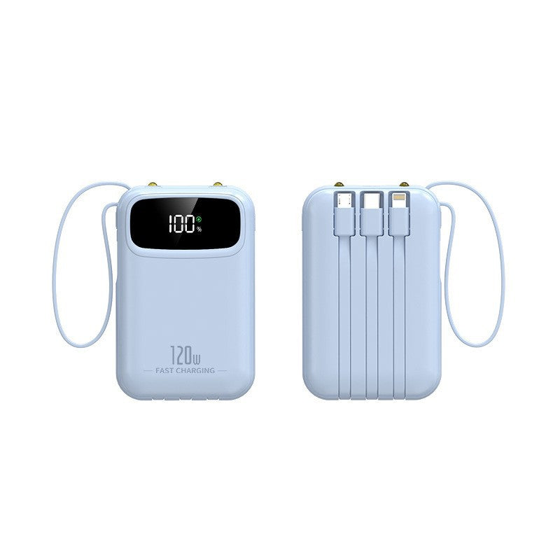 0000mAh Fast Charging Power Bank with Built-In 4 Cables