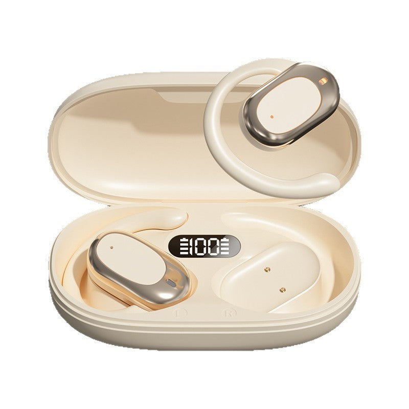 M57 Ear-Hook Bluetooth Headphones with Digital Display & Noise Reduction