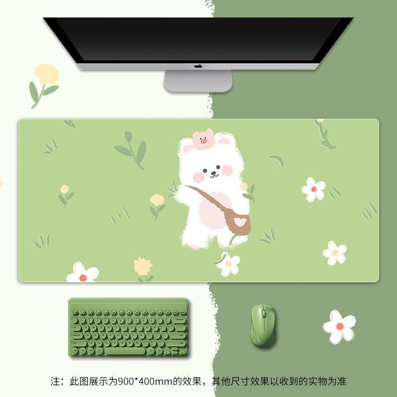 Green Shortcut Key XL Desk Mouse Pad Keyboard Mat