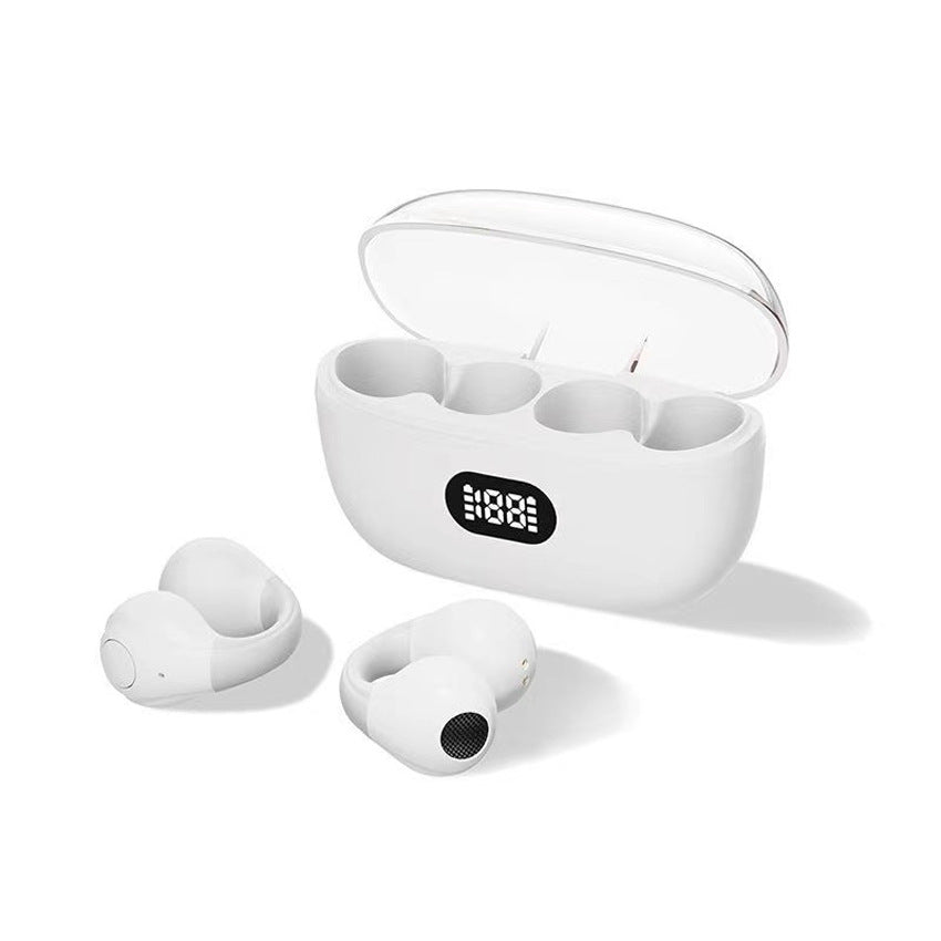 Clip-On Bluetooth Air Conduction Sports Earphones with Display