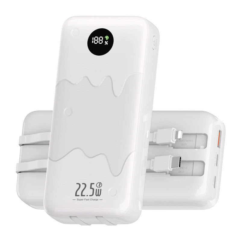 20000mAh Fast Charging Power Bank Dual Cable 22.5W Output