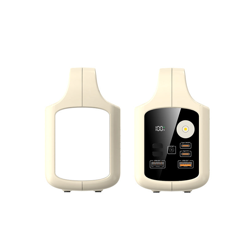 Fast Charging Power Bank with Camping Lamp Built-in Cable