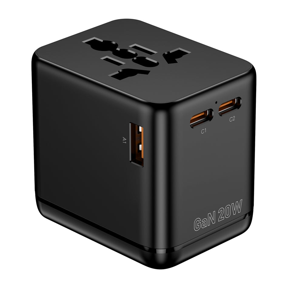 USB-C PD20W Travel Adapter Multi-Port Universal Charging Station
