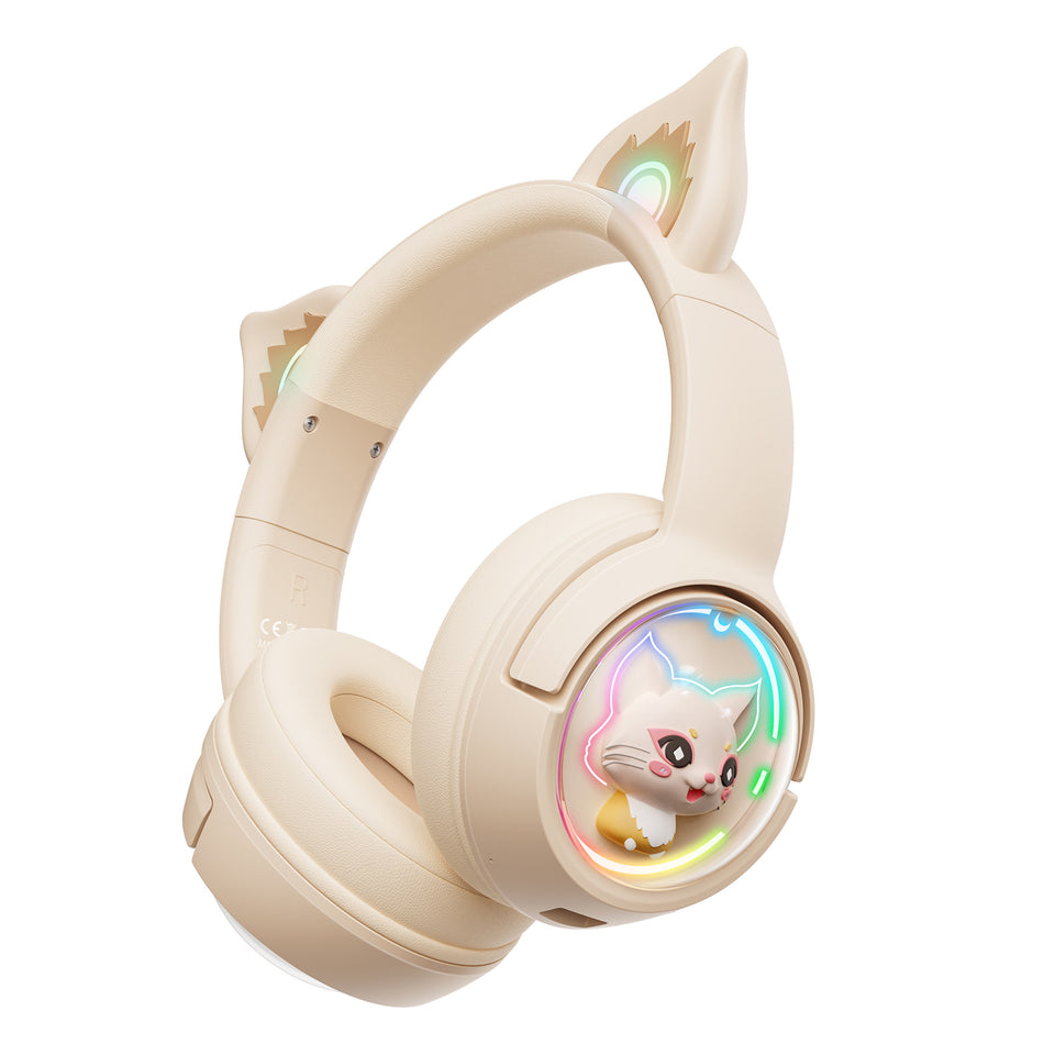 Wireless Bluetooth Headset Head-Mounted Gaming Headset with Microphone