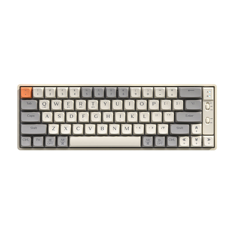 Wolf Road GK65 Mechanical Keyboard Wireless Bluetooth 2.4G Wired