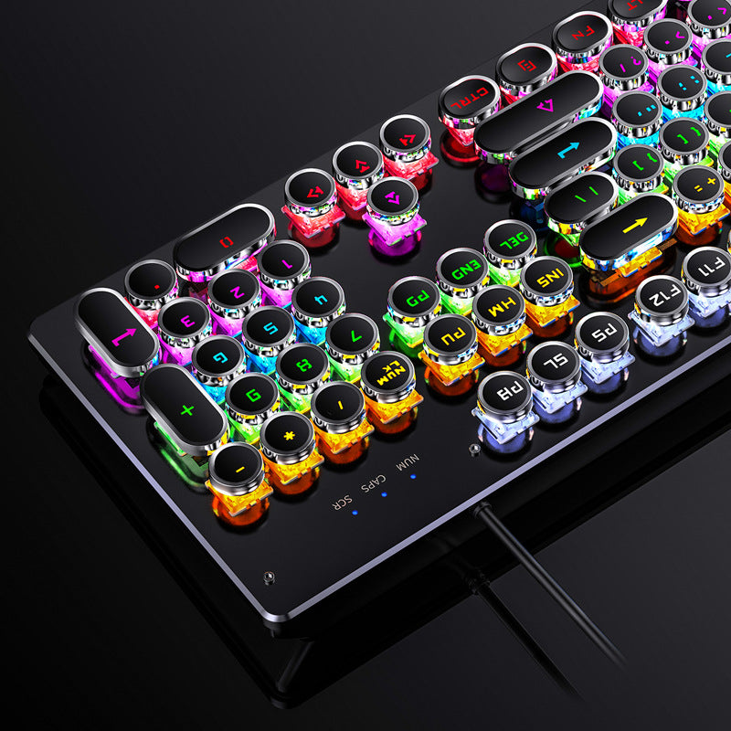 Silver Sculpture Summoner Hot-Swap Mechanical Gaming Keyboard Green Switch