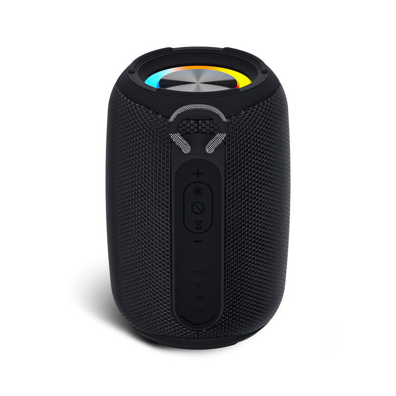 Waterproof Bluetooth Speaker with Subwoofer & Color Lights