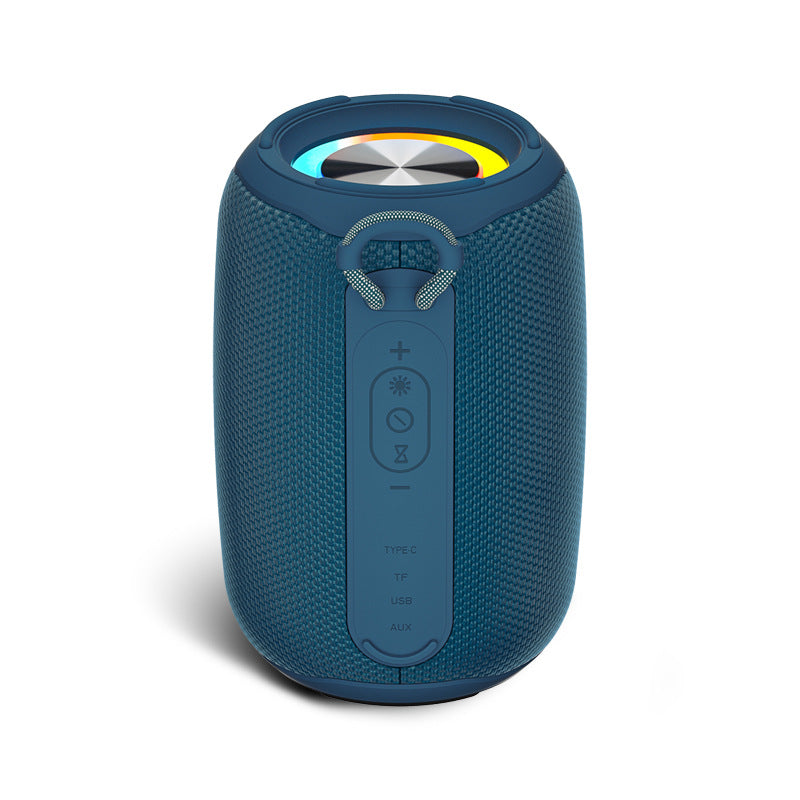 IPX6 Waterproof Bluetooth Speaker with Subwoofer and RGB Atmosphere Light