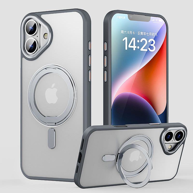 360° Magnetic Stand Phone Case for iPhone with Frosted Finish