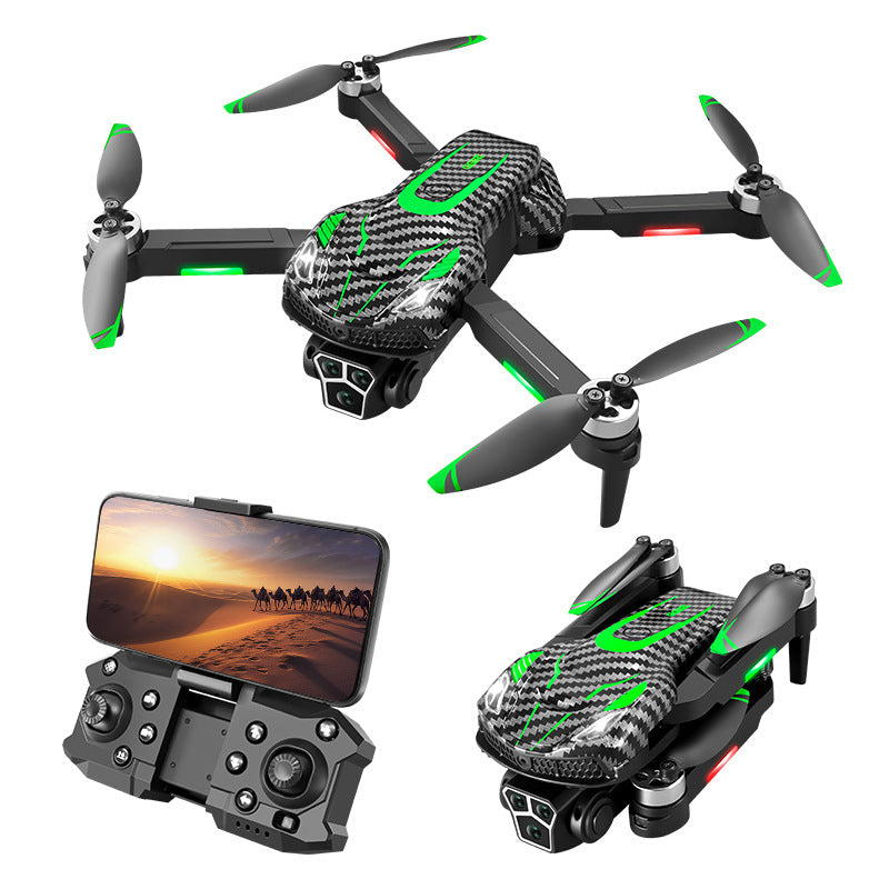 New S17 UAV Brushless Motor Obstacle Avoidance Optical Flow Electric Tuning Dual-Camera Aerial Remote Control Aircraft Quadcopter