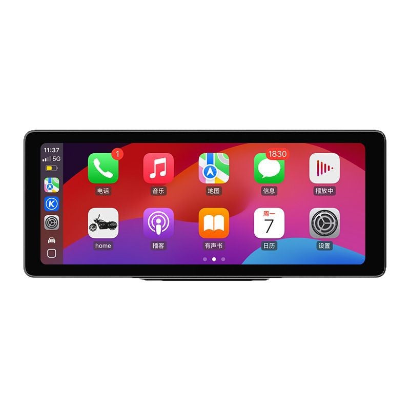 6.86-Inch Motorcycle Dash Cam Navigation Recorder with CarPlay