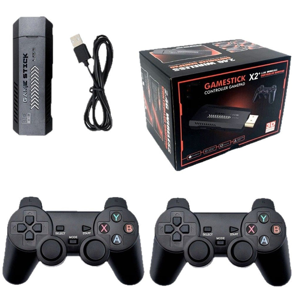 X2 HD USB Game Console with Dual Controller TV Arcade System