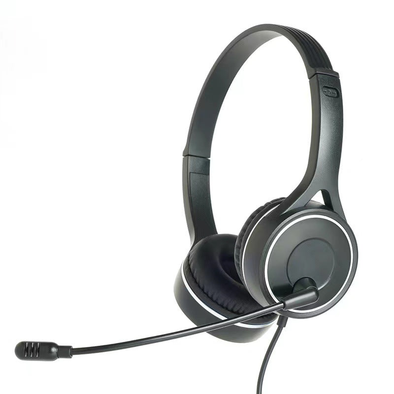 USB Call Center Headset with Microphone for Office and Online Learning