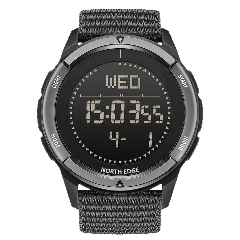 Outdoor Sports Digital Watch with Compass and Step Tracking