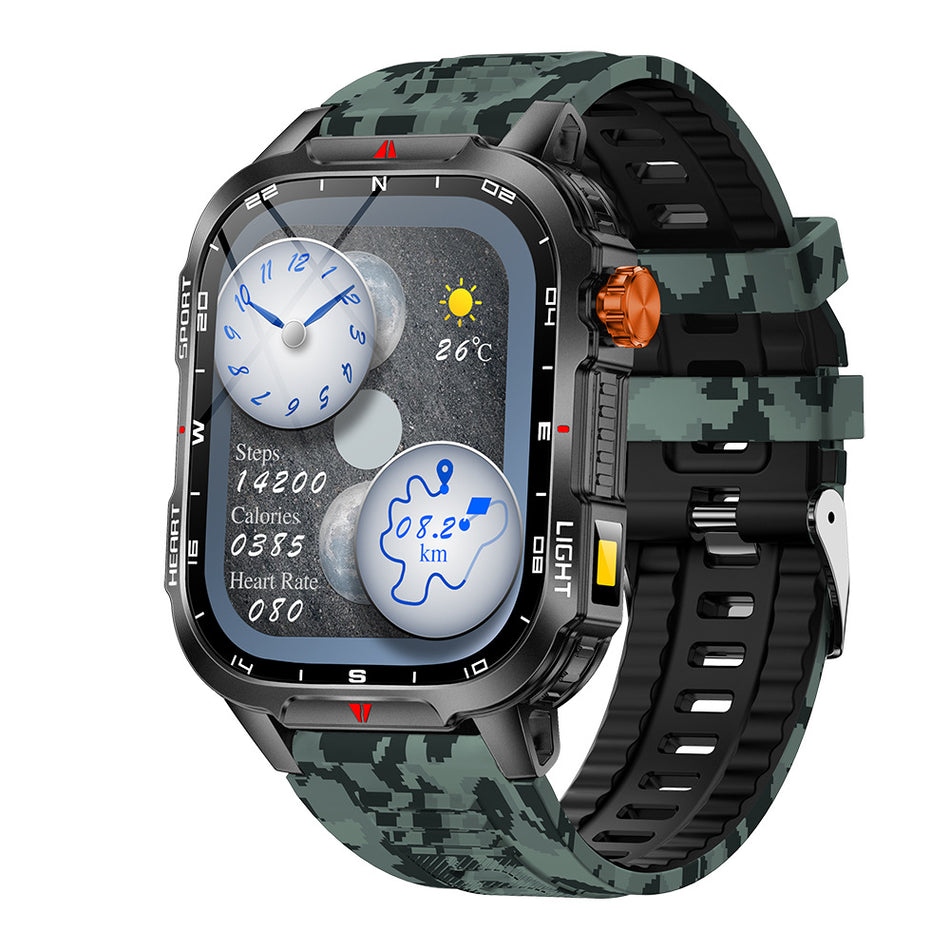 Outdoor Sports Smartwatch with Large Battery and Bluetooth Calling
