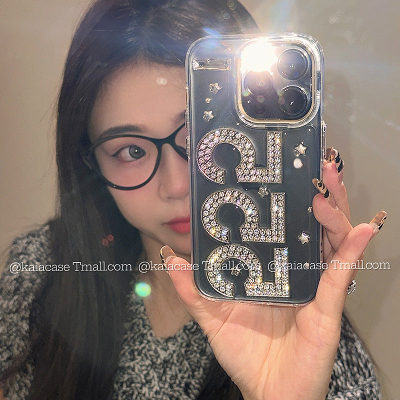 Retro Rhinestone Glitter Phone Case for iPhone Series