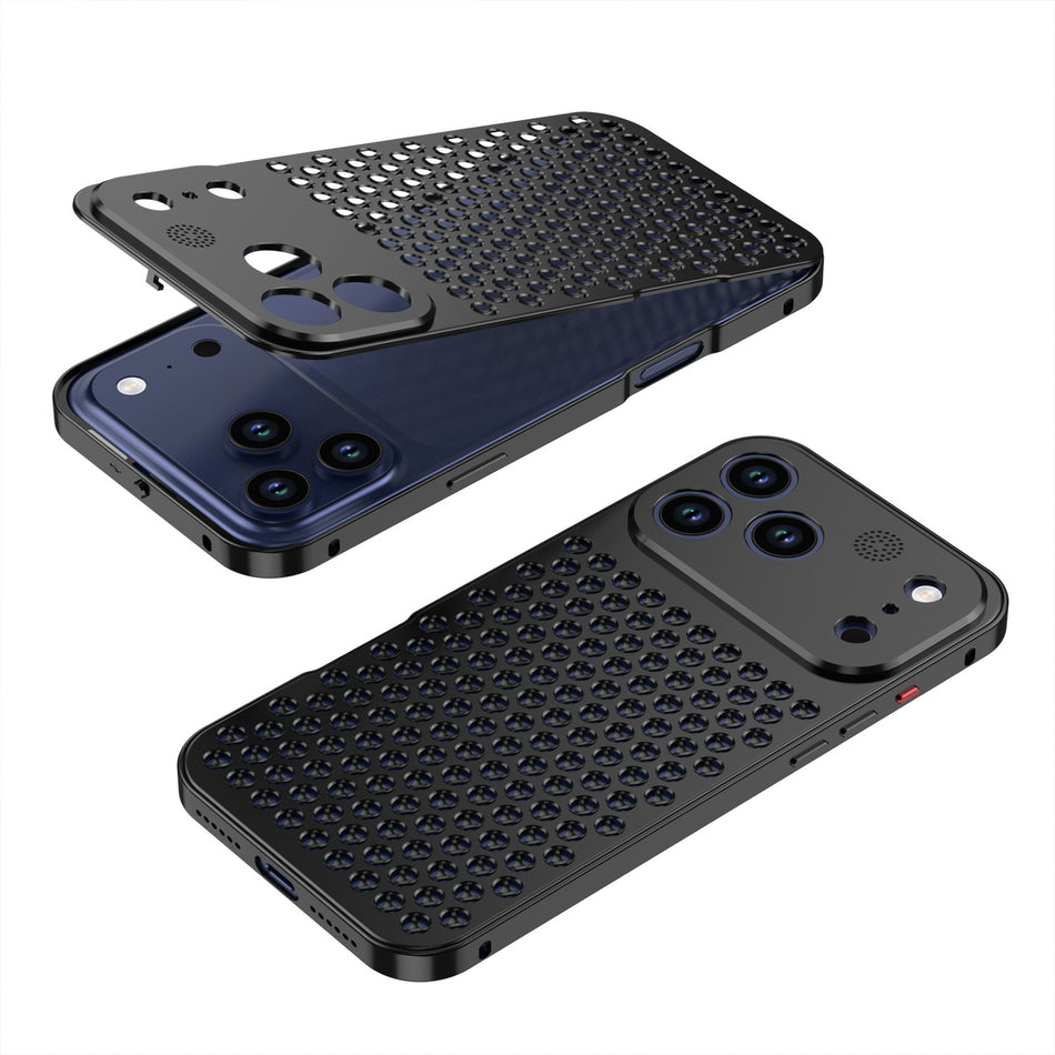 Aluminum Alloy Aromatherapy Anti-Drop Phone Case for iPhone Series