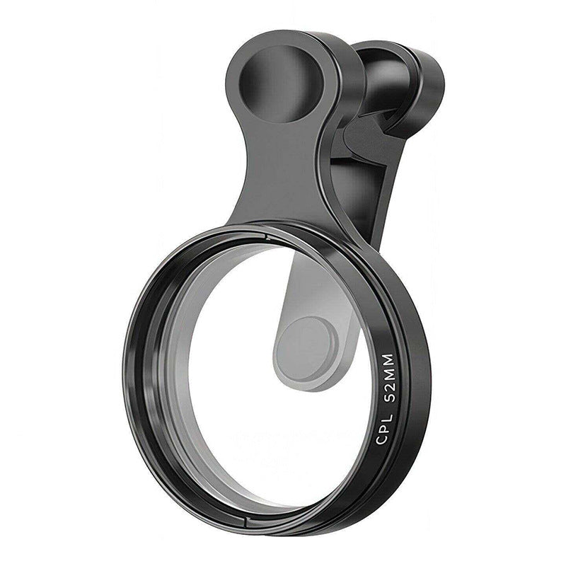 Mobile Phone Photography CPL Polarizer Lens Filter with Clip – 52mm HD Anti-Glare Camera Lens for Smartphone
