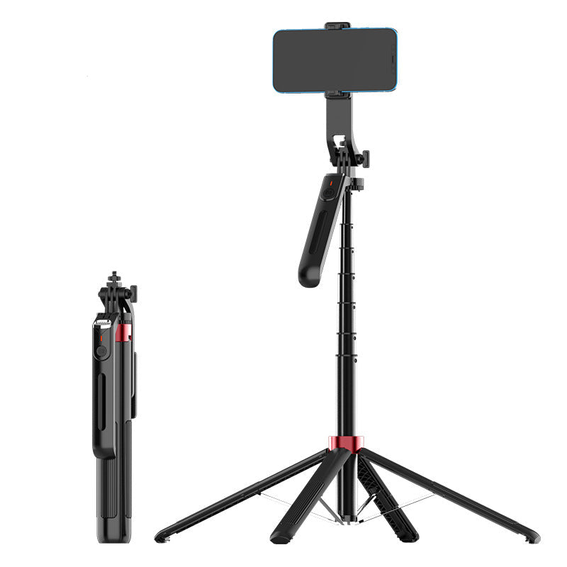 P195 1.8m Aluminum Alloy Selfie Stick Tripod with Fill Light Bluetooth
