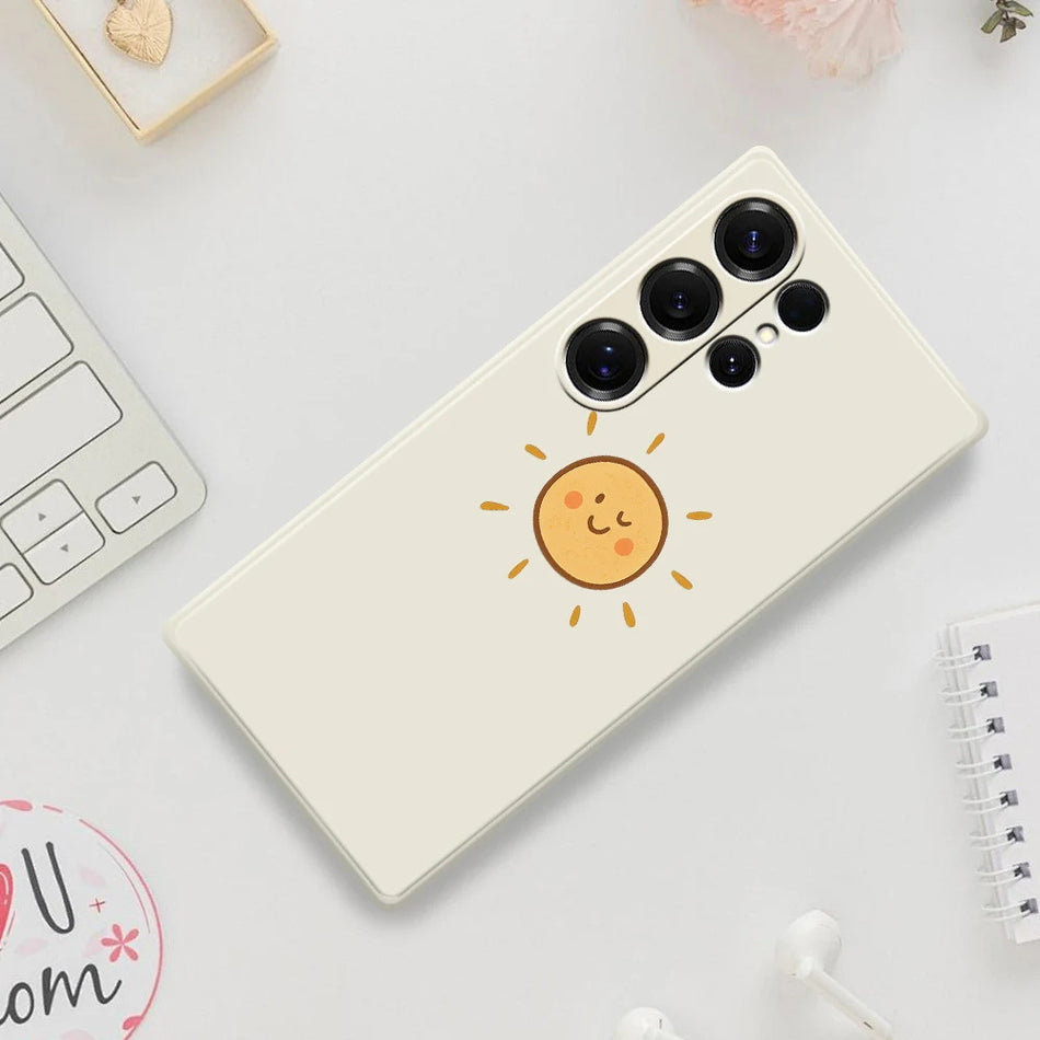 Cute Little Sun Samsung Case with Full Body Drop Protection