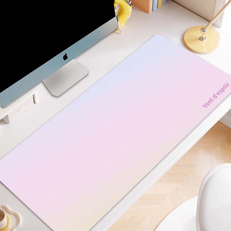 Oversized Gradient Desk Mat with Anti-Slip Lock Edge
